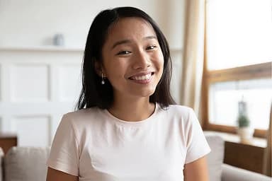 A real estate agent at her desk